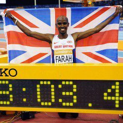 Mo Farah breaks two miles world best in Birmingham