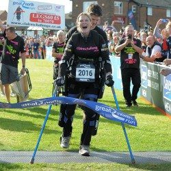 ‘Bionic’ woman Claire Lomas completes “incredible” Great North Run