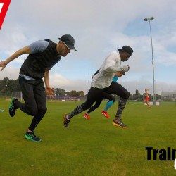 Training with Harry Aikines-Aryeetey… Grass runs