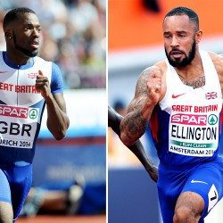 Nigel Levine and James Ellington return to UK after road crash