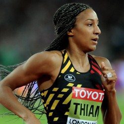 Nafissatou Thiam rises to the occasion to win world heptathlon gold