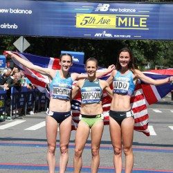 Jenny Simpson wins and Laura Weightman runs British road mile best in New York