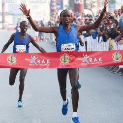 Fancy Chemutai and Bedan Karoki race to record-breaking RAK Half wins