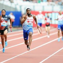 Britain’s 4x100m relay men find world-leading form in London