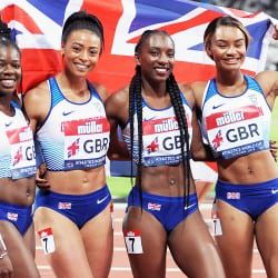 Win for relay squad as GB women jumpers propel team to third in London