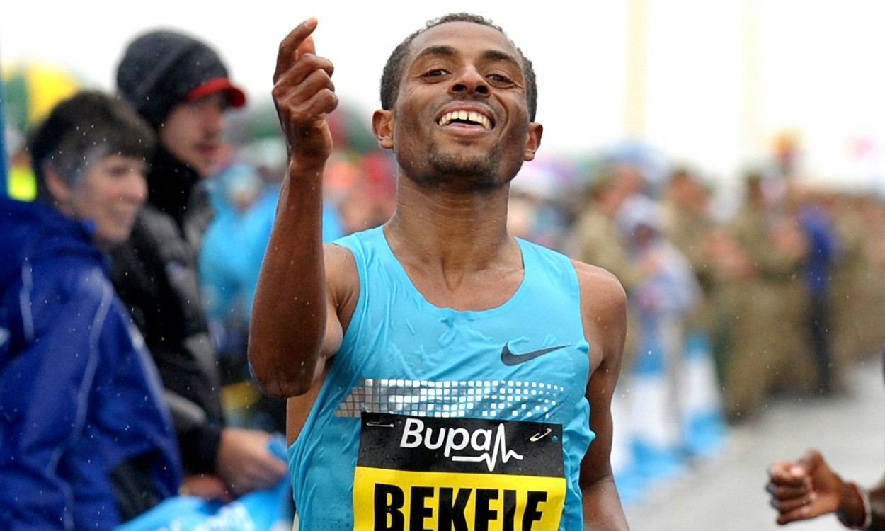 Bekele, Kipsang and Dibaba in Great Manchester Run action