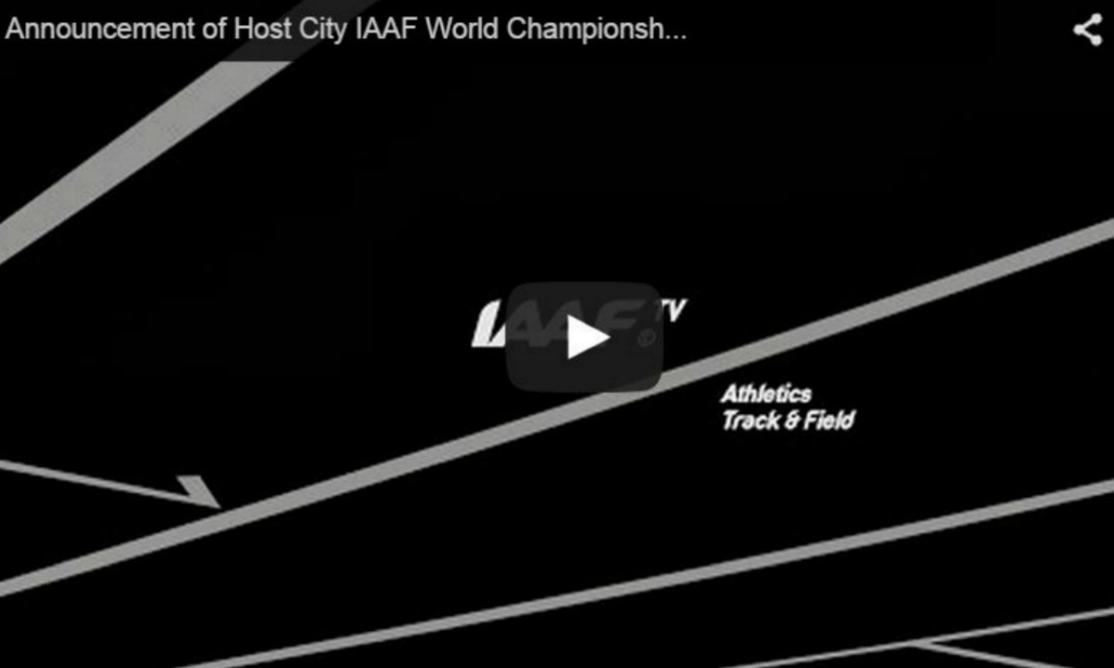 Announcement of 2019 IAAF World Championships host city