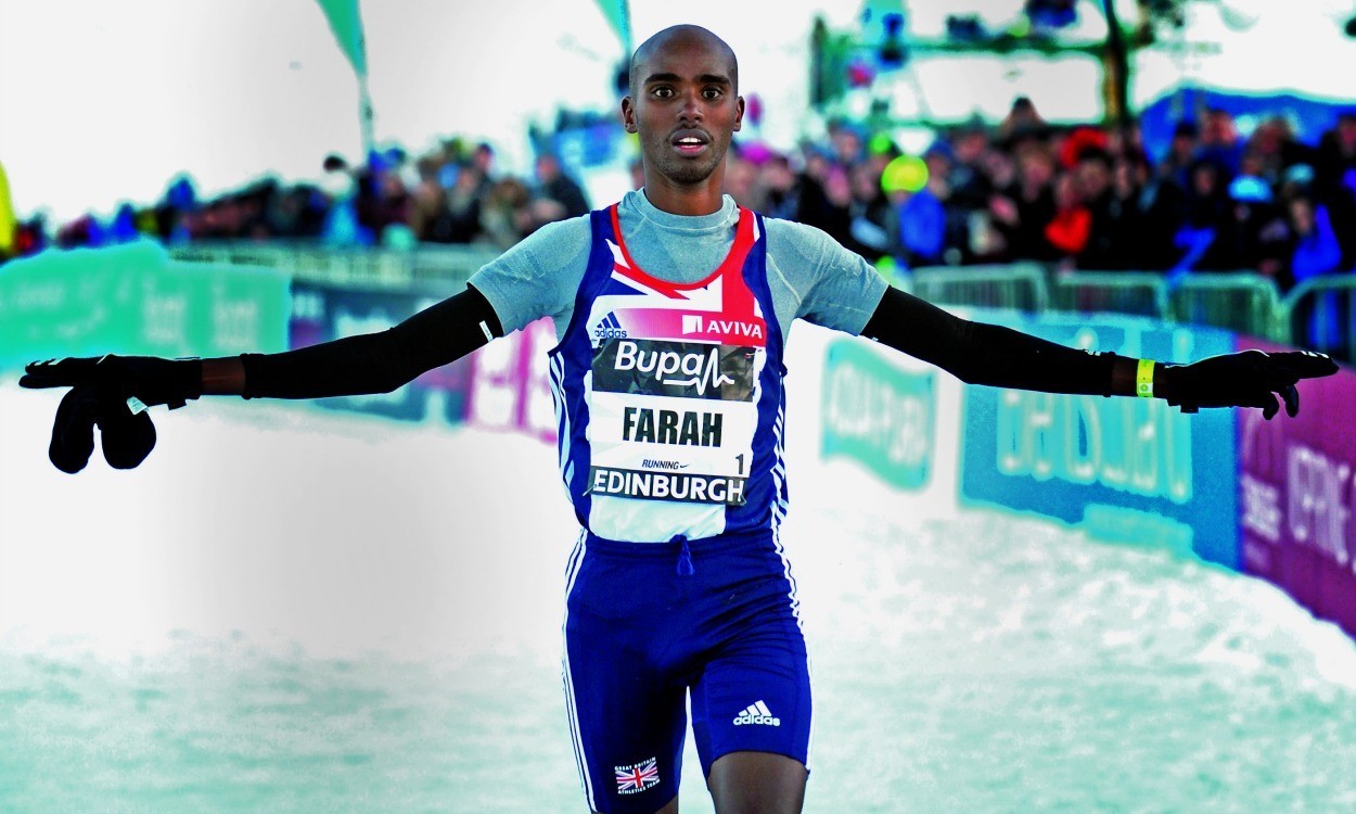 Mo Farah joined by GB Euro Cross medallists for Great Edinburgh XCountry