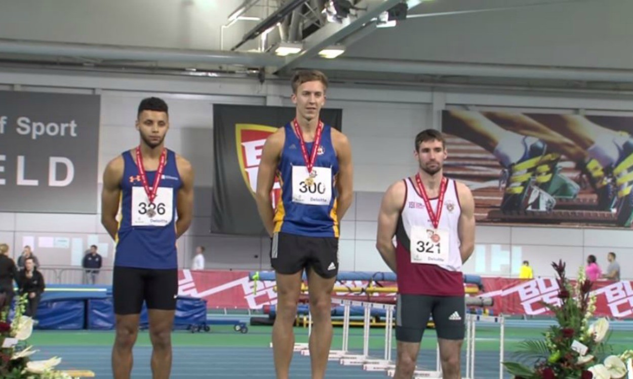 Hurdler David King looks ahead after first BUCS indoor title