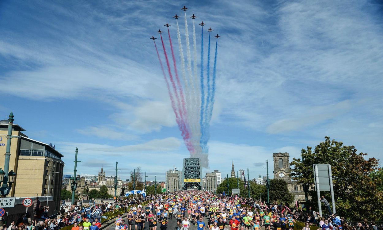 Great North Run 2015 course timelapse