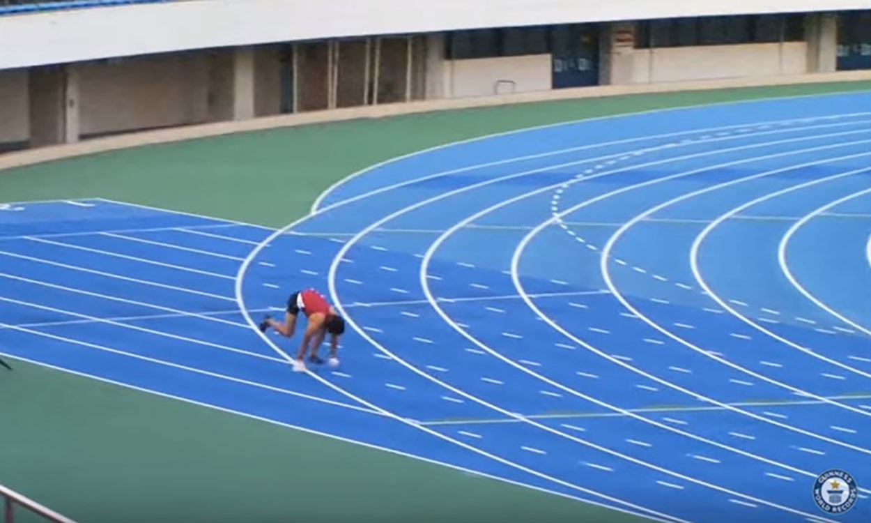 Kenichi Ito clocks fastest 100m on all fours