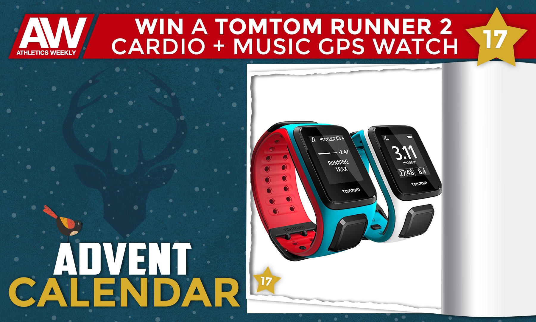 Win a TomTom Runner 2 Cardio + Music GPS watch