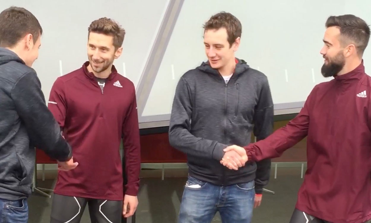‘Race The Tube’ runners take on the Brownlees in race across London