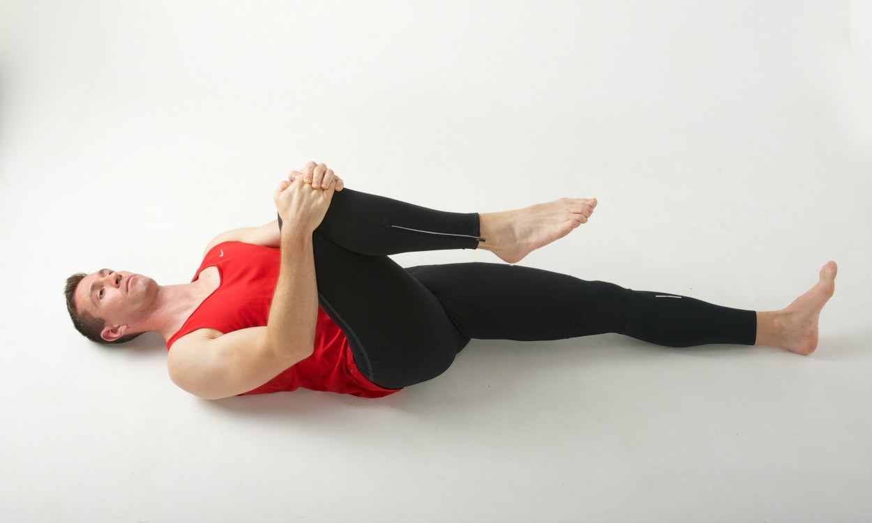Post-training hip stretch sequence