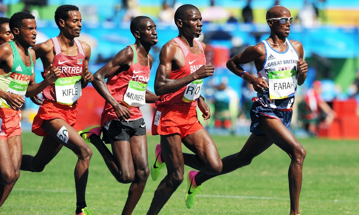 Mo Farah remains on track for double title defence despite stumble