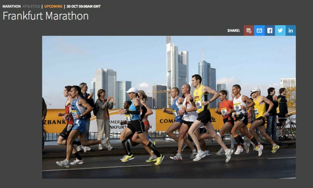 Frankfurt Marathon live stream