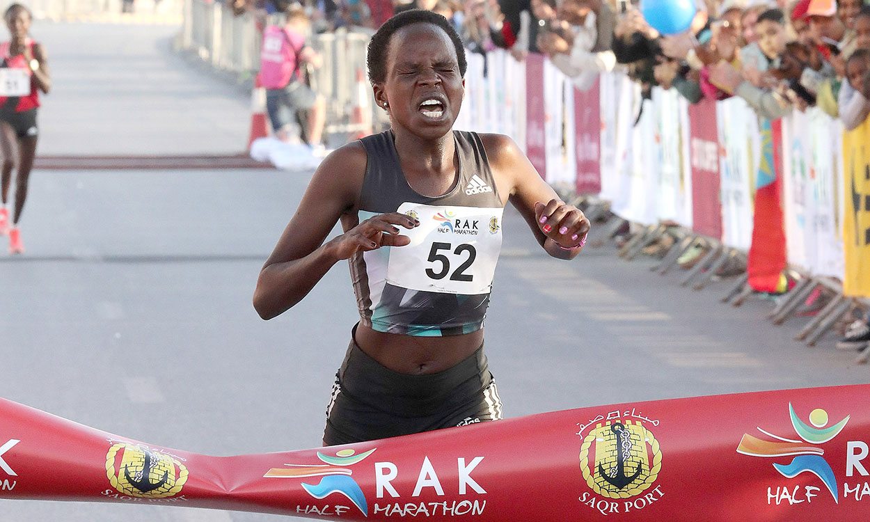 Peres Jepchirchir breaks world half-marathon record