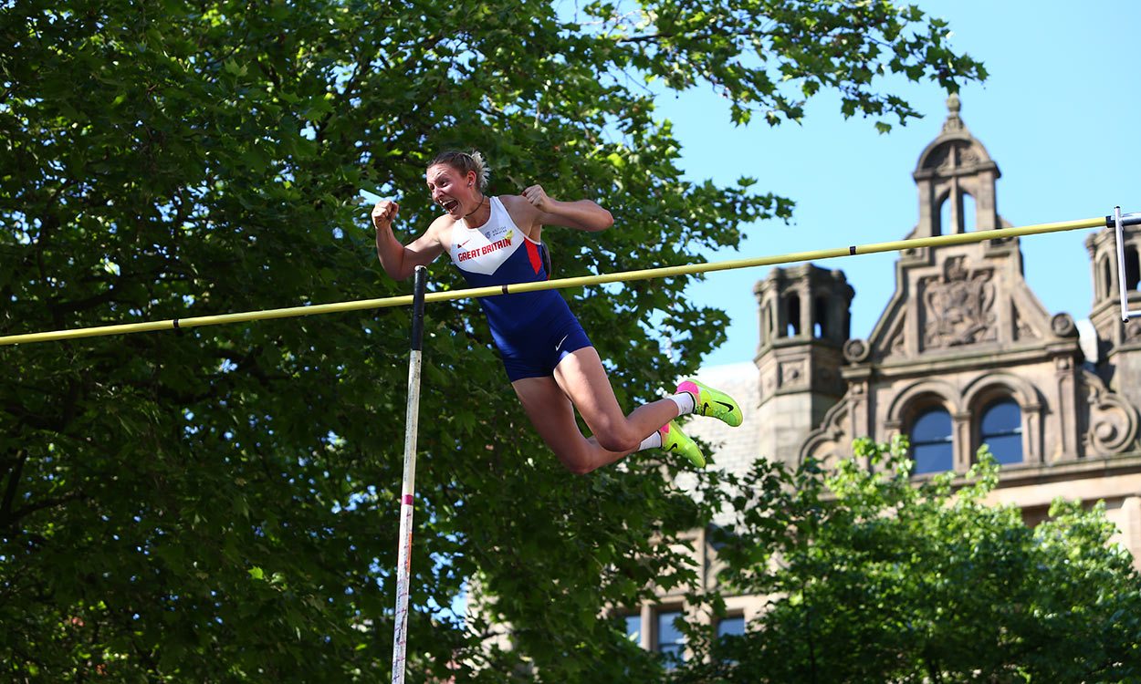 Holly Bradshaw breaks British record at Great CityGames Manchester