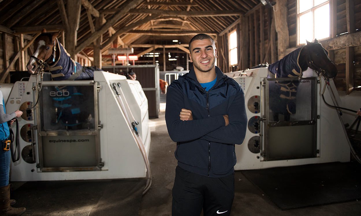 Adam Gemili learns there’s no horsing around when it comes to training