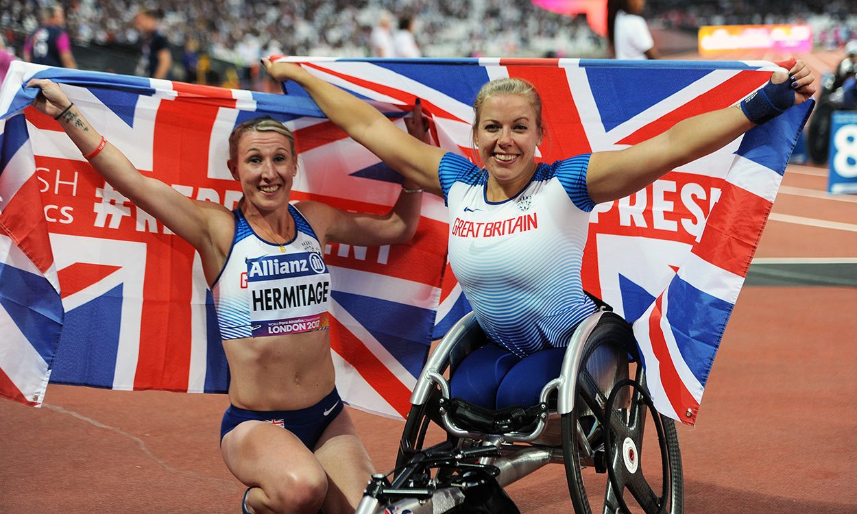 Hannah Cockroft gains third gold and Georgie Hermitage wins in world record