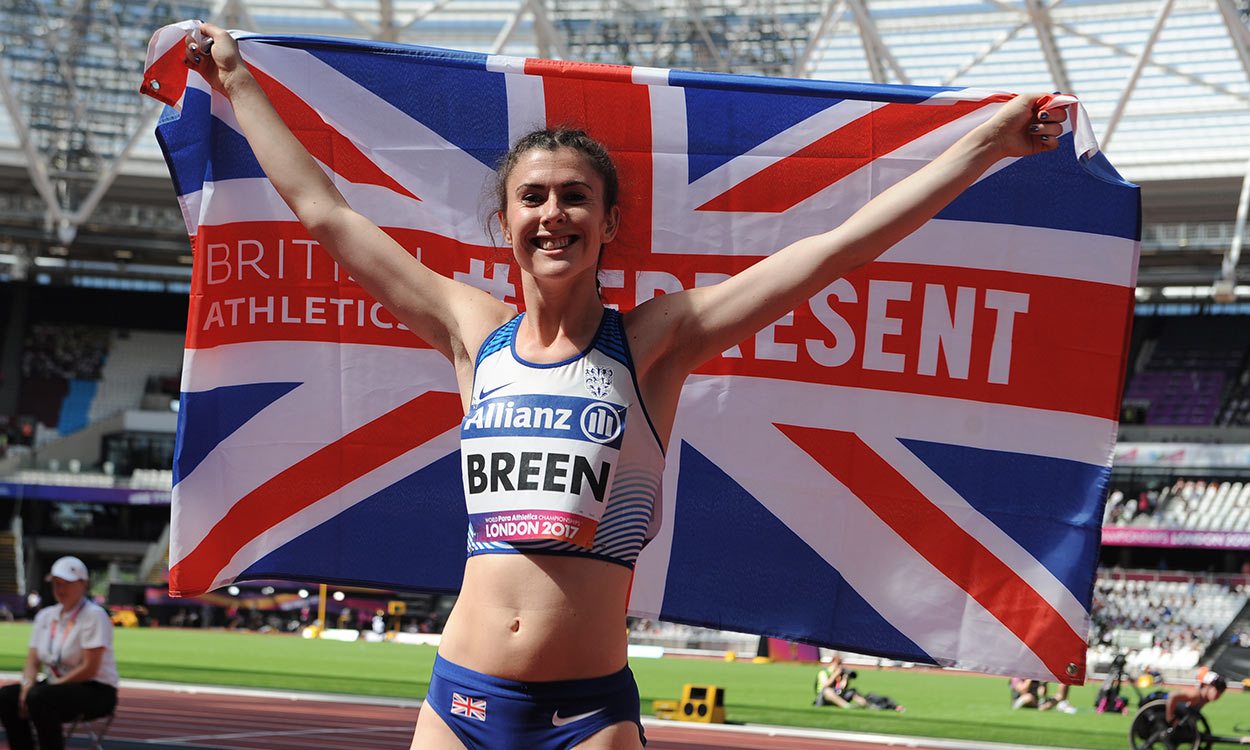 Olivia Breen leaps lifetime best for world long jump gold in London