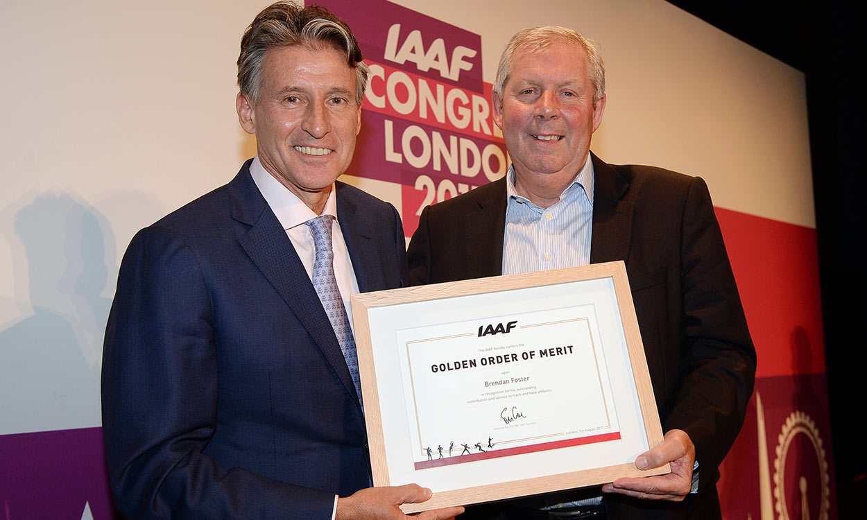 Brendan Foster awarded IAAF Golden Order of Merit