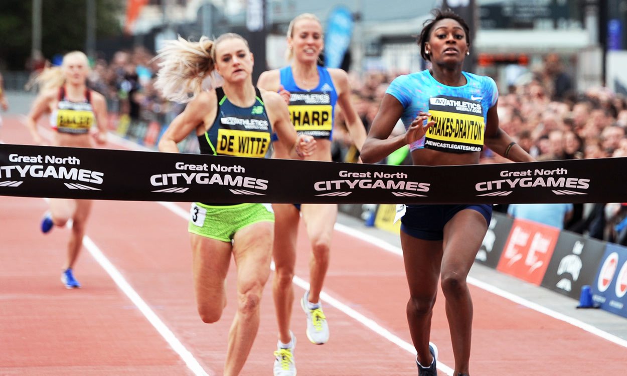 Perri Shakes-Drayton wins 500m in photo finish at Great North CityGames