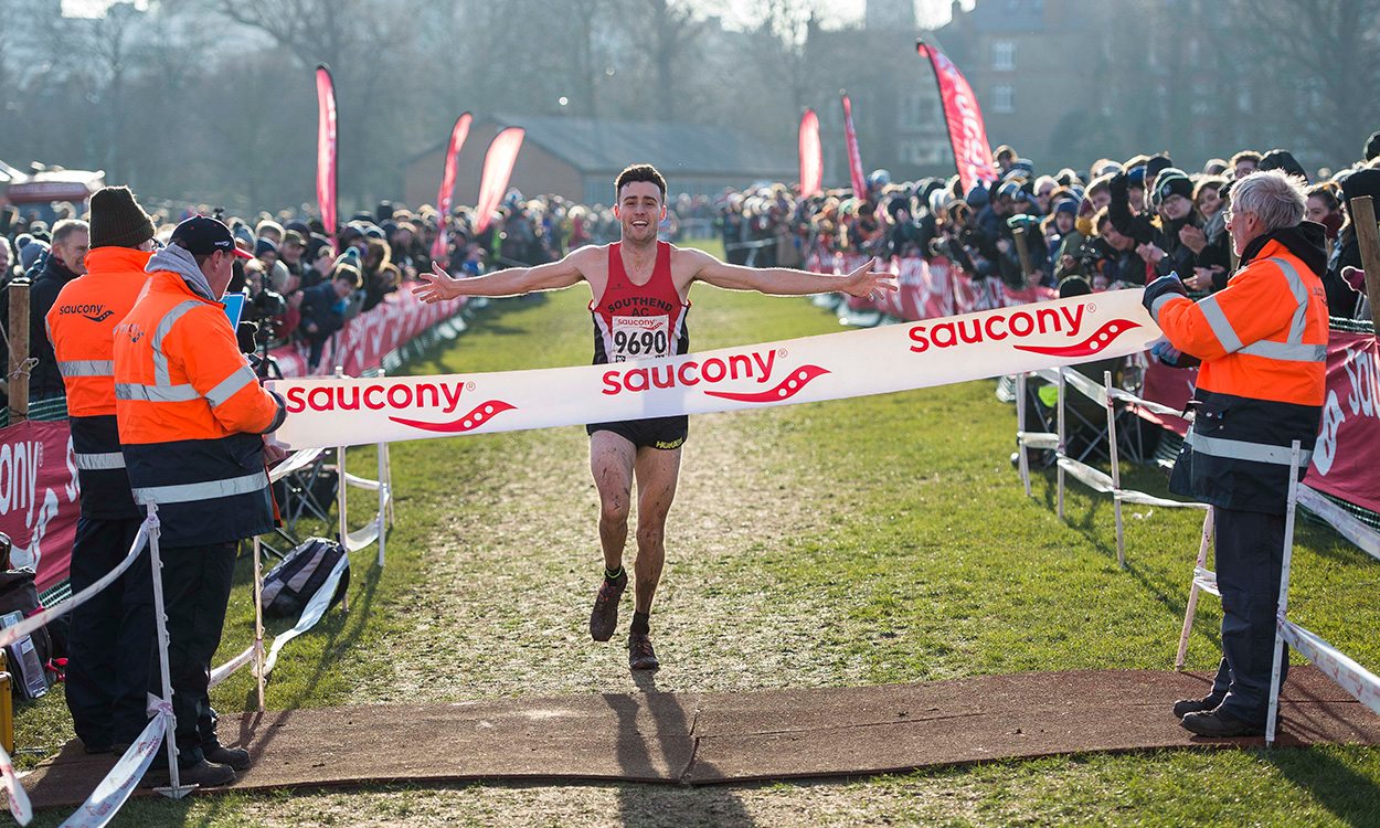 Adam Hickey and Phoebe Law win English National cross country titles