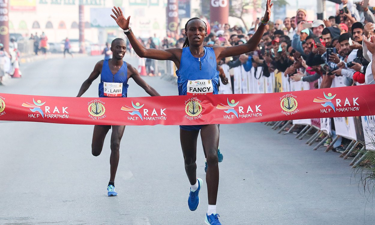 Fancy Chemutai and Bedan Karoki race to record-breaking RAK Half wins