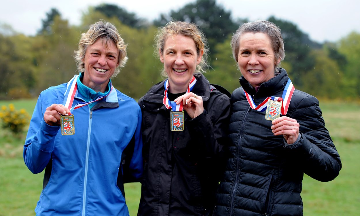 Veterans in action at BMAF Road Relays
