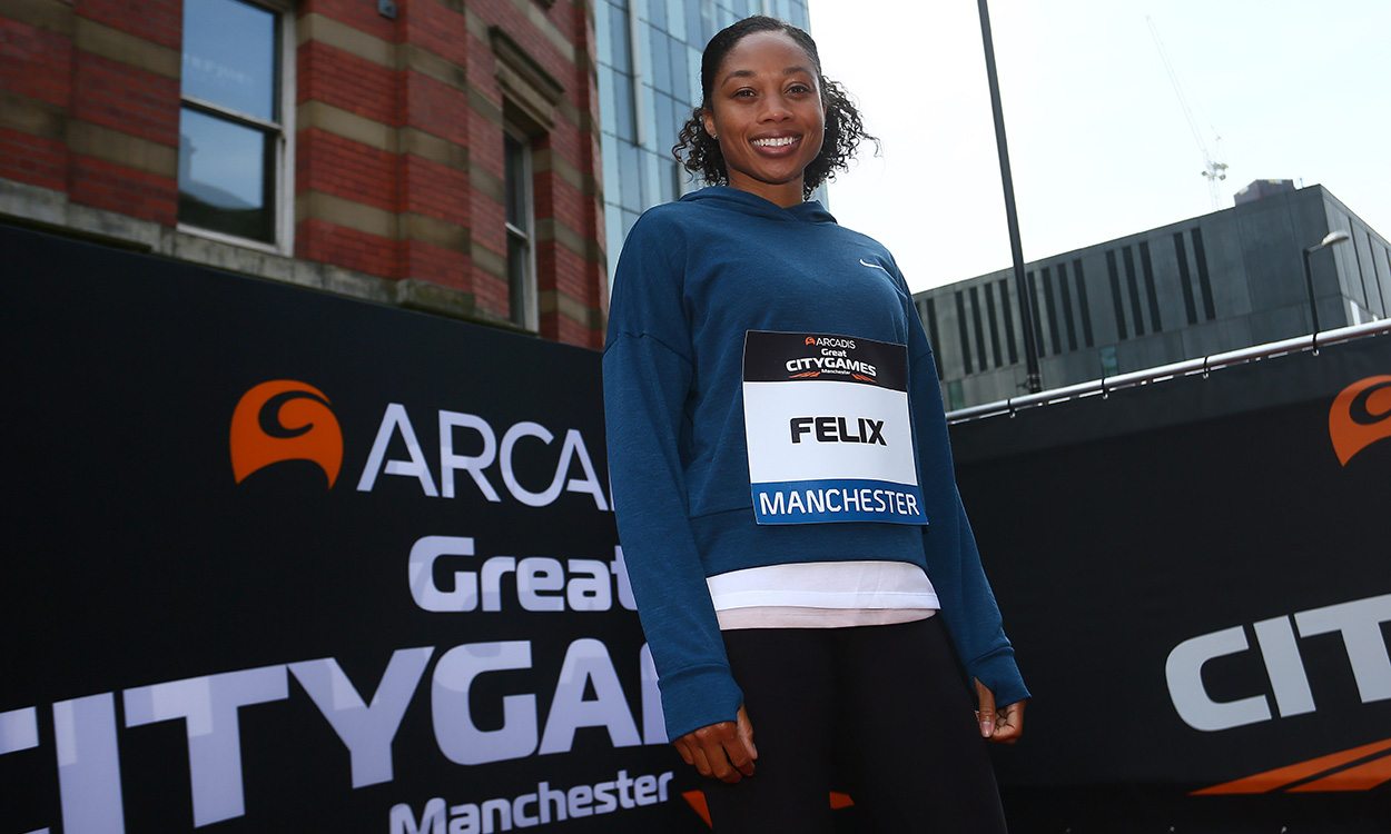 Allyson Felix ready to mix it up in Manchester