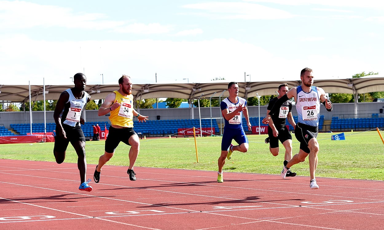 Robertson and Baptiste storm to sprint success in Manchester