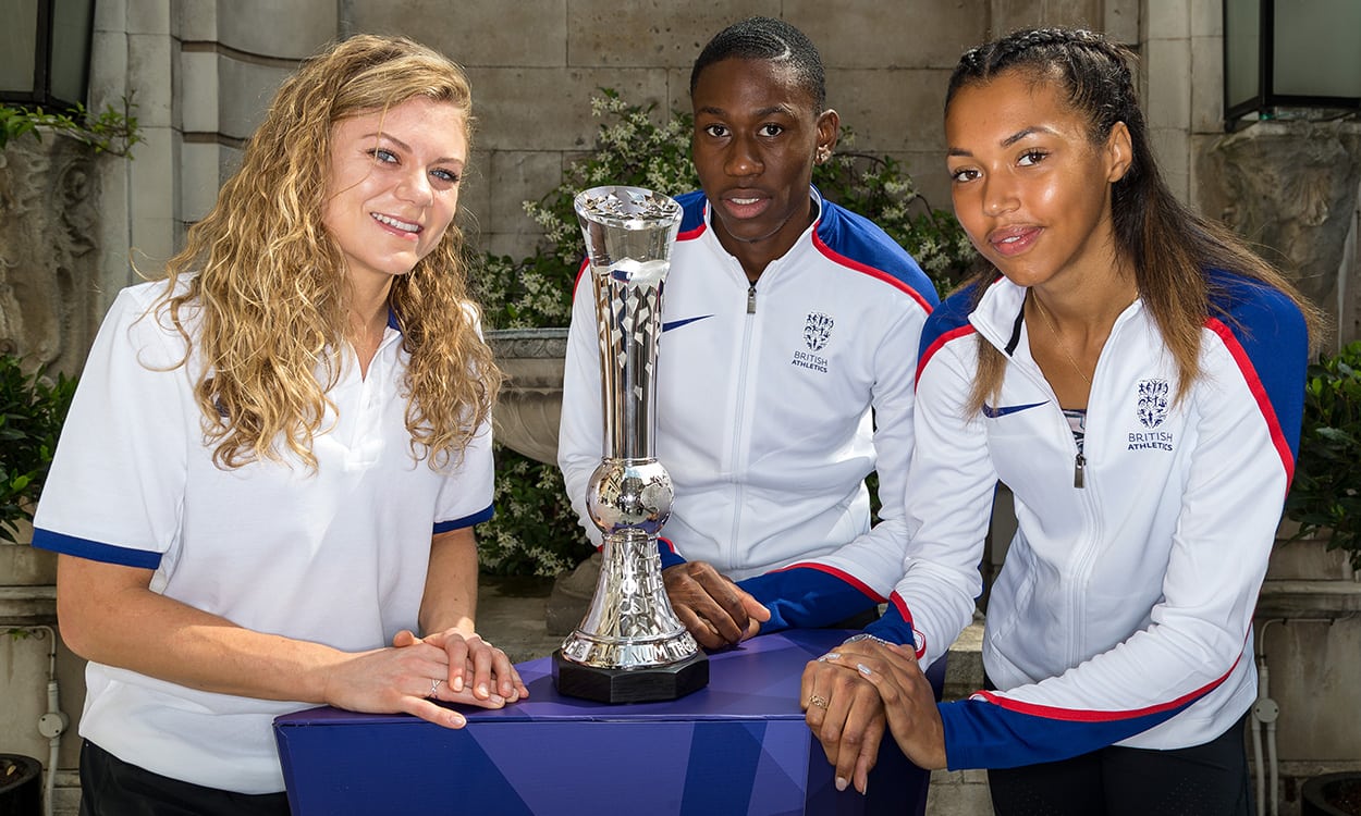 Athletics World Cup platinum trophy unveiled in London