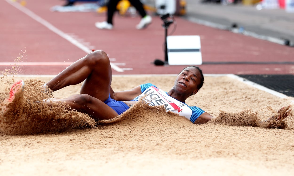Lorraine Ugen on fire at British Champs