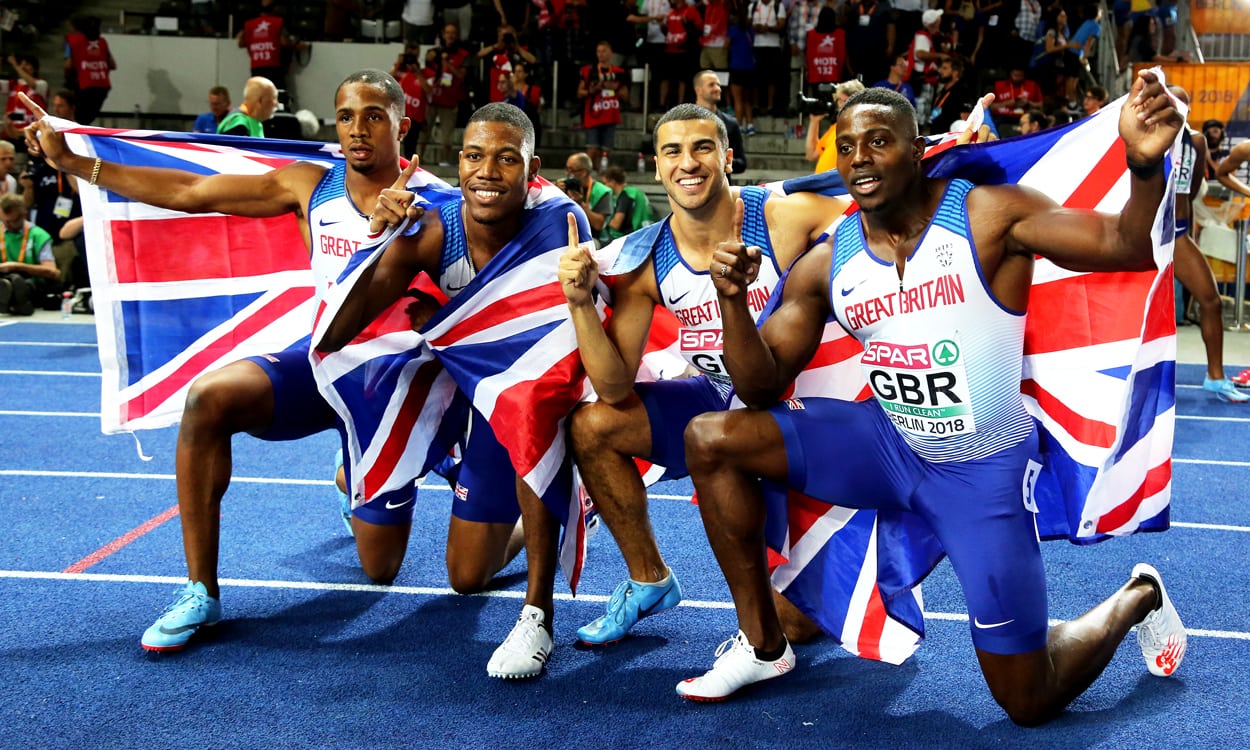 Britain’s 4x100m relay squad say golden goodbye to Berlin