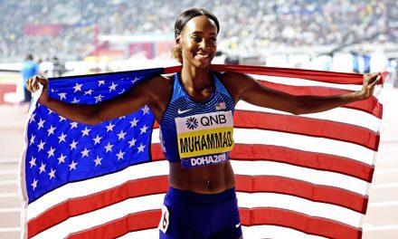 Dalilah Muhammad breaks world record again