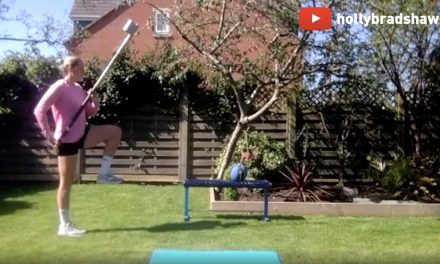 Holly Bradshaw gives her lockdown workout some beans
